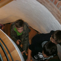 Auf dem Weg ins erste Obergeschoss