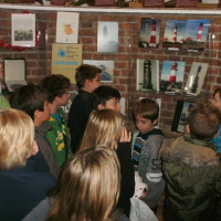 Im ersten Obergeschoss gibt es Informationen zu den von der Isselburger Hütte erbauten Leuchttürme.