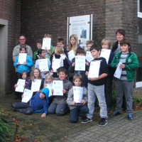 Zufriedene Gesichter bei der Klasse 4a ...