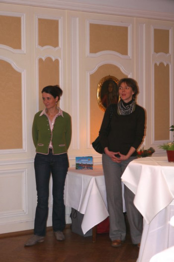 Verlegerin Frau Susanne Tiarks (re)